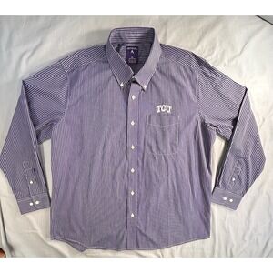 Antigua Texas Christian Horned Frogs Long Sleeve Shirt Men's XXL TCU NCAA‎